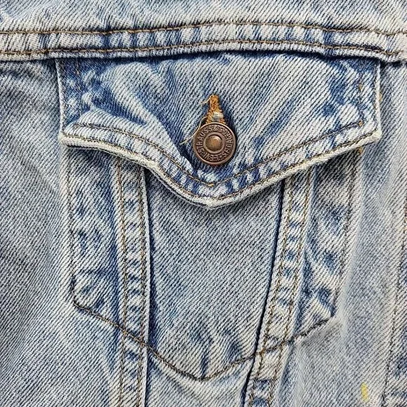 Vintage 90s Levis 70507 Jean Jacket Mens M Denim Classic Fit Trucker Flawed
